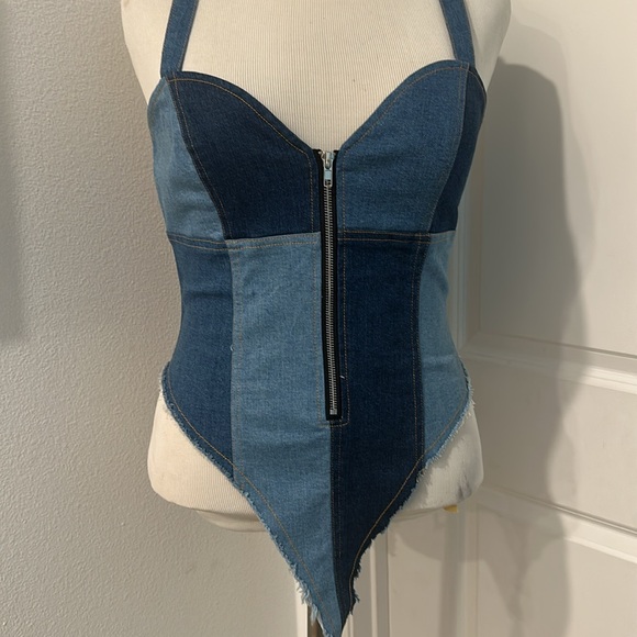 FASHION NOVA DENIM BODYSUIT - NWT ✨ - Picture 2 of 8